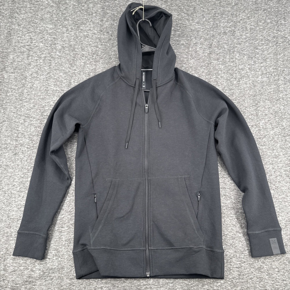 Ten Thousand Midweight Tech Hoodie Mens Full Zip Black Athletic Performance